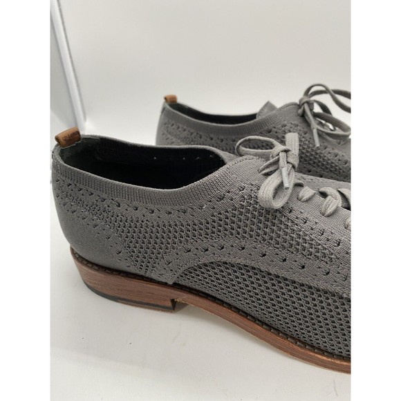Cole Haan Mens Shoes Size 9.5M Grey Leather Oxford Lace Up Sneakers main image 7